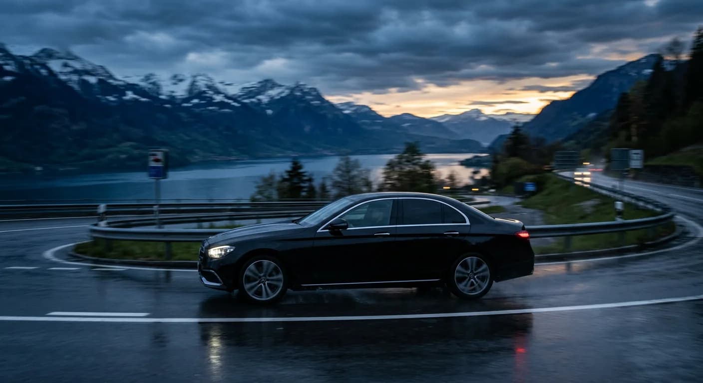 Mercedes E-Class — side profile