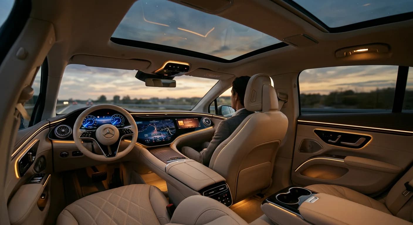 Mercedes EQE — interior