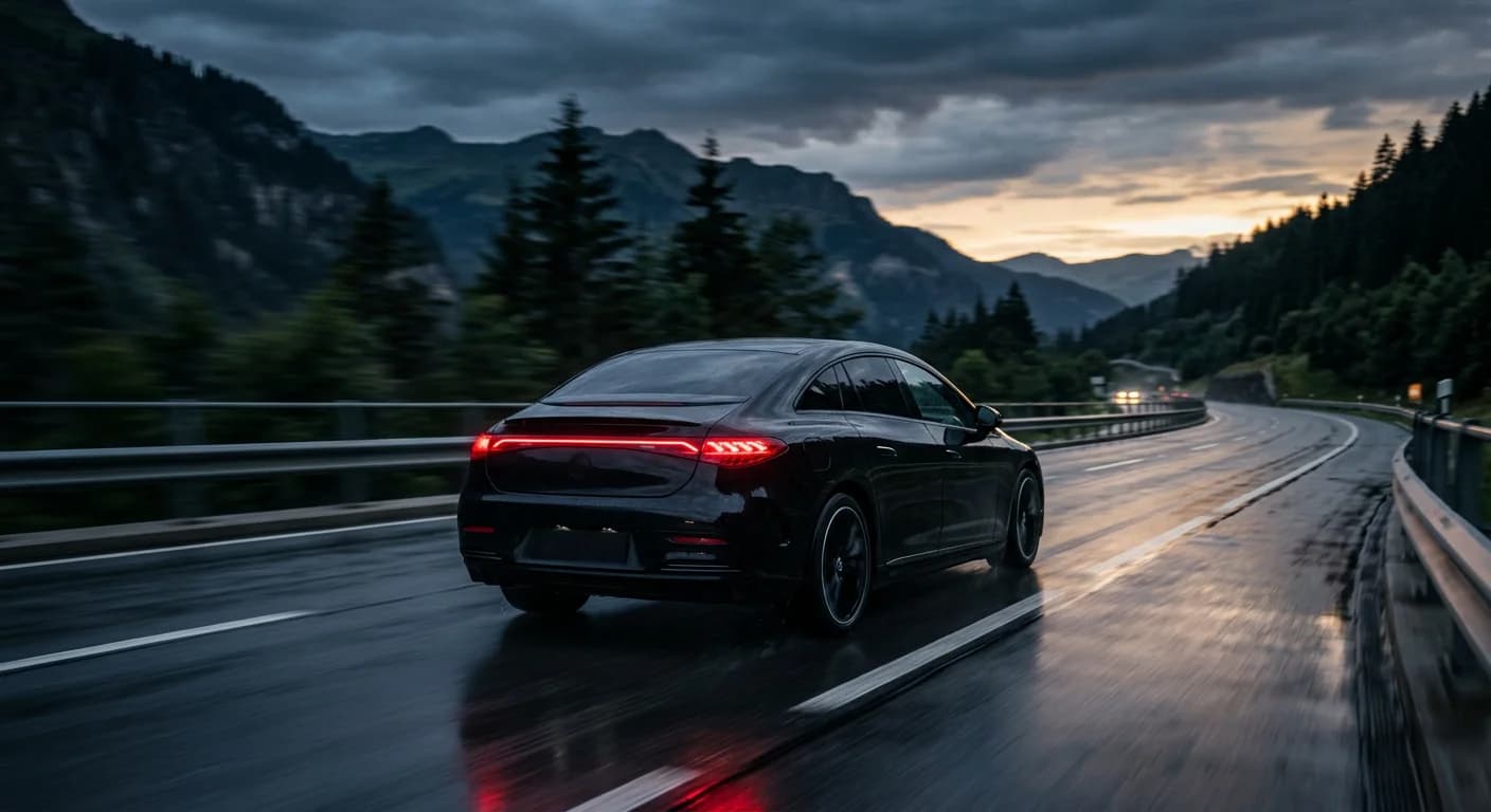 Mercedes EQE — rear