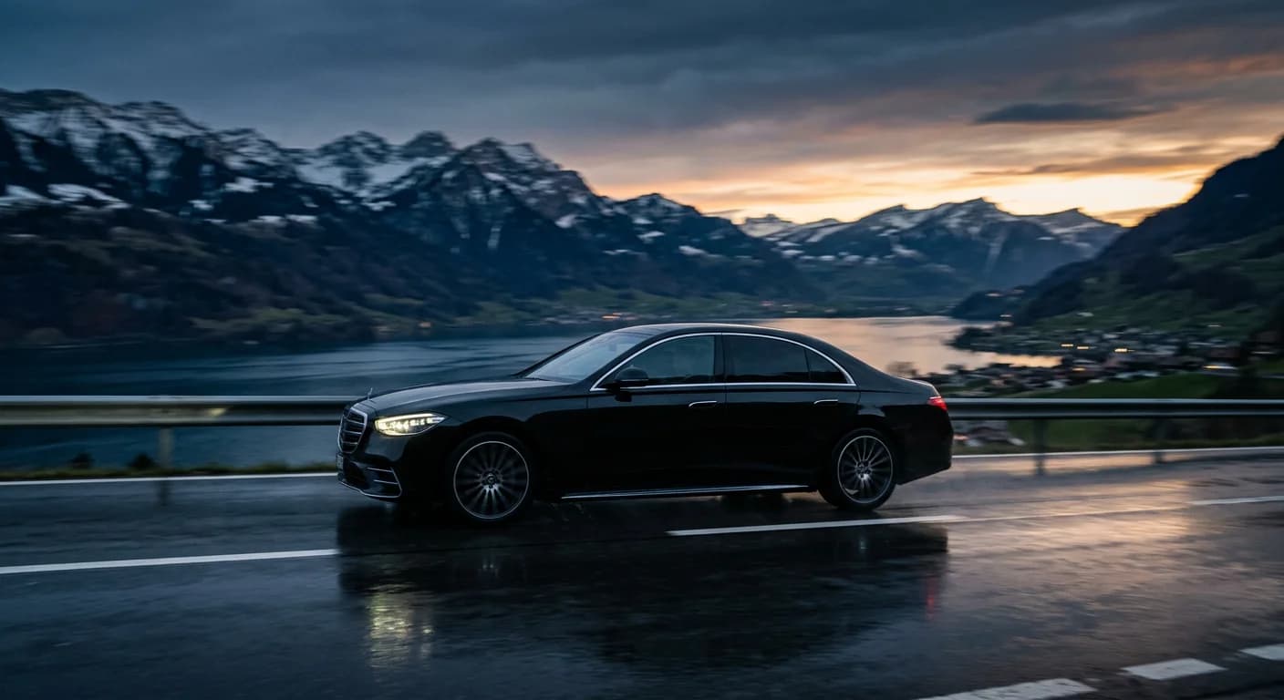 Mercedes S-Class — side profile