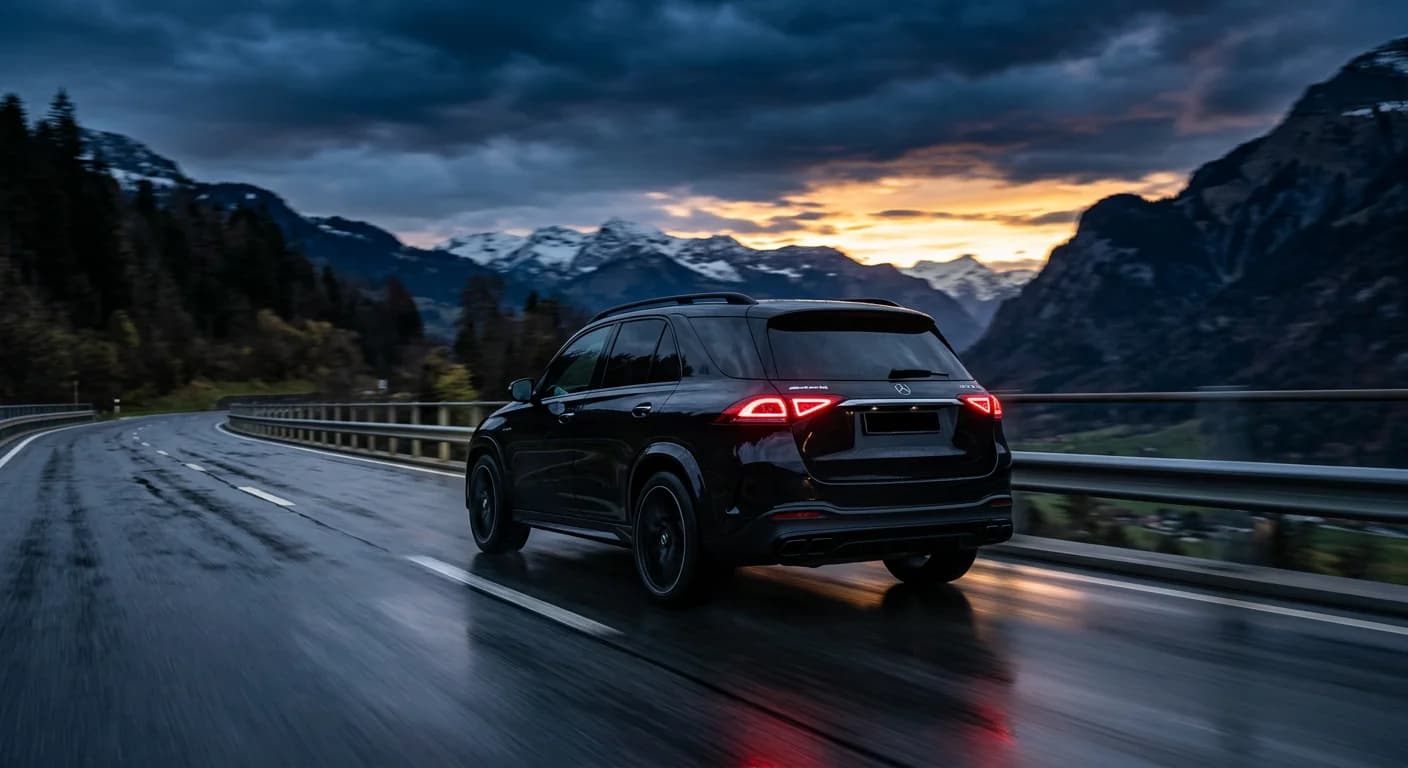 Mercedes SUV — rear