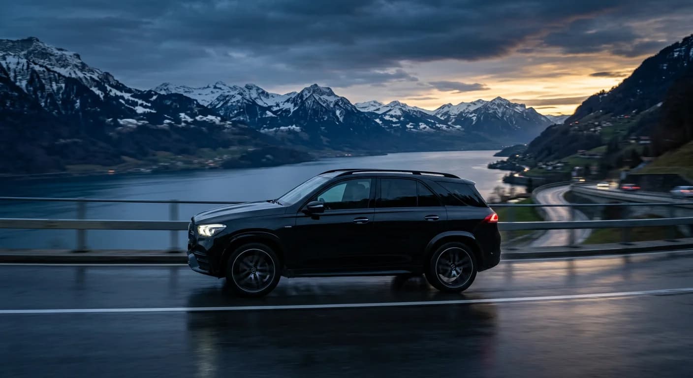 Mercedes SUV — side profile